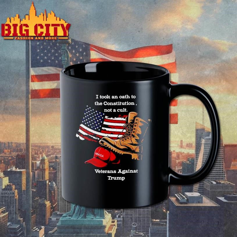 Veteran against Trump MAGA - Adult & Kids T-Shirts, Sweatshirts & Hoodies apparel design preview 3