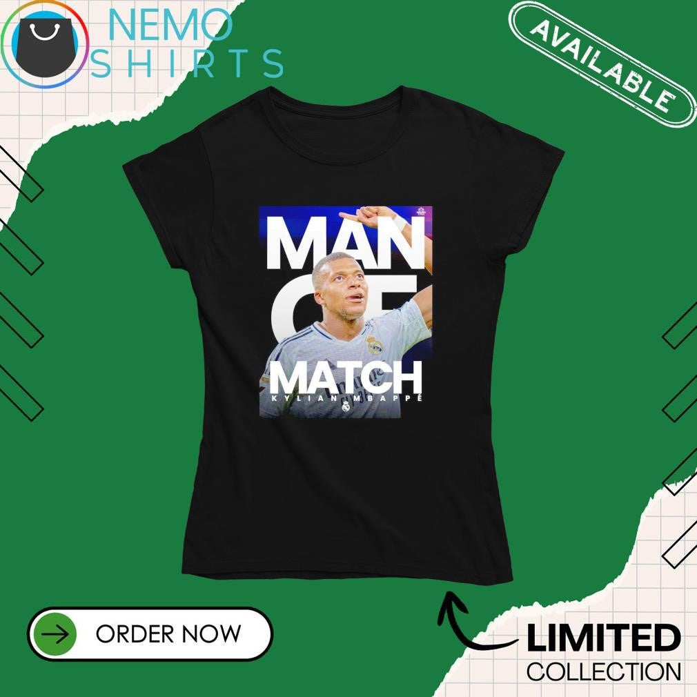 Man of the match Kylian Mbappe Real Madrid CF - Adult & Kids T-Shirts, Sweatshirts & Hoodies apparel design preview 4