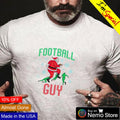 Santa Claus football guy merry Christmas - Adult & Kids T-Shirts, Sweatshirts & Hoodies apparel design preview 1