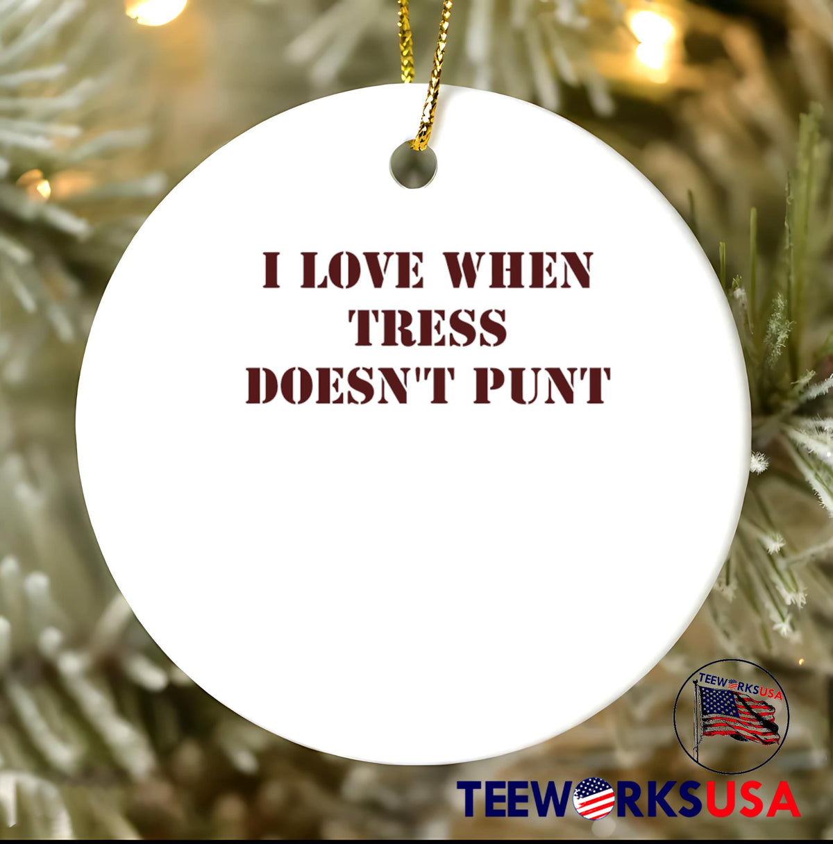 I Love When Tress Doesn't Punt letter - Adult & Kids T-Shirts, Sweatshirts & Hoodies apparel design preview 3