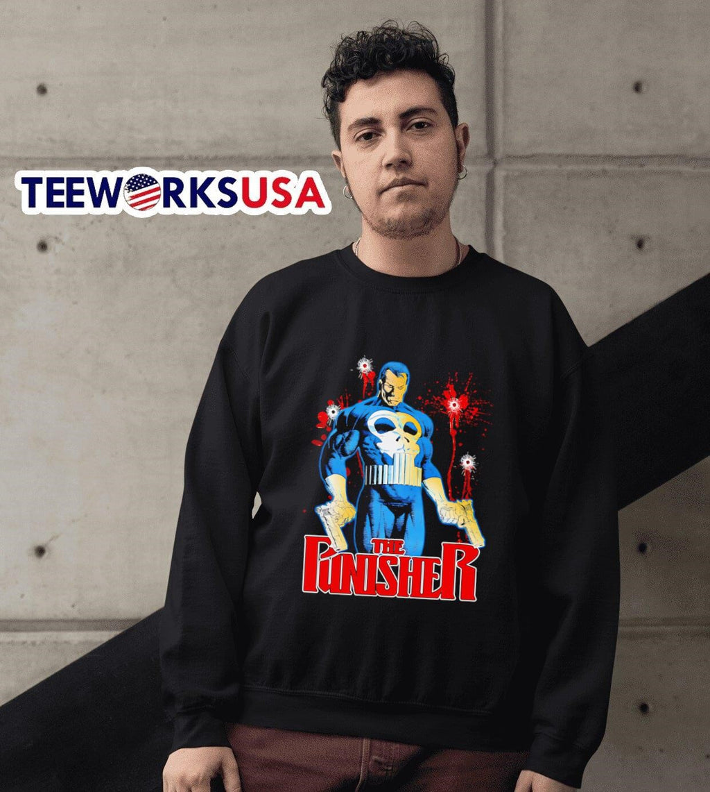 The Punisher comic graphic - Adult & Kids T-Shirts, Sweatshirts & Hoodies apparel design preview 3