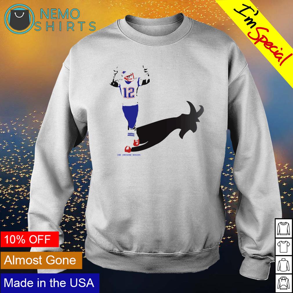 Tom Brady goat shadow - Adult & Kids T-Shirts, Sweatshirts & Hoodies apparel design preview 4
