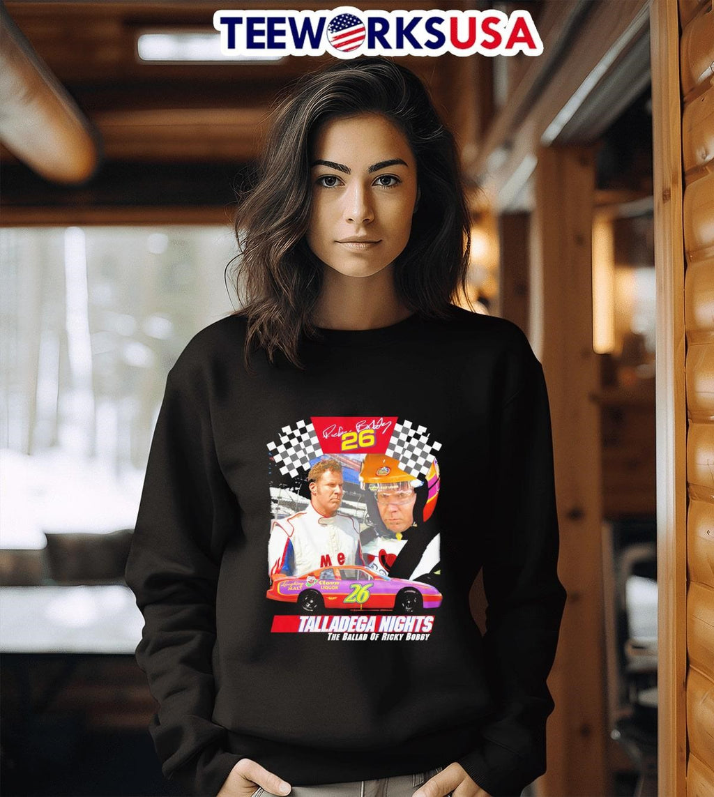 Ricky Bobby 26 talladega nights the ballad graphic - Adult & Kids T-Shirts, Sweatshirts & Hoodies apparel design preview 3