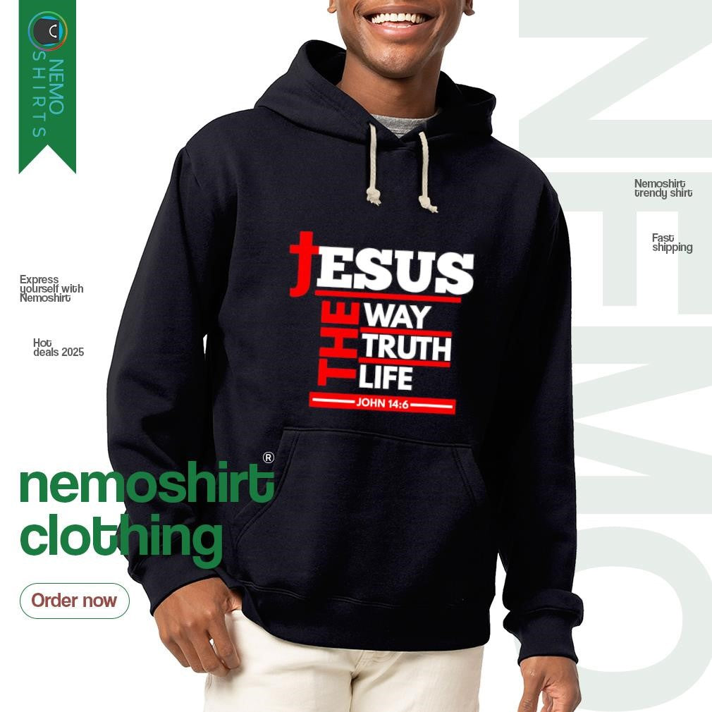 Jesus the way ttruth life John 14 6 - Adult & Kids T-Shirts, Sweatshirts & Hoodies apparel design preview 2