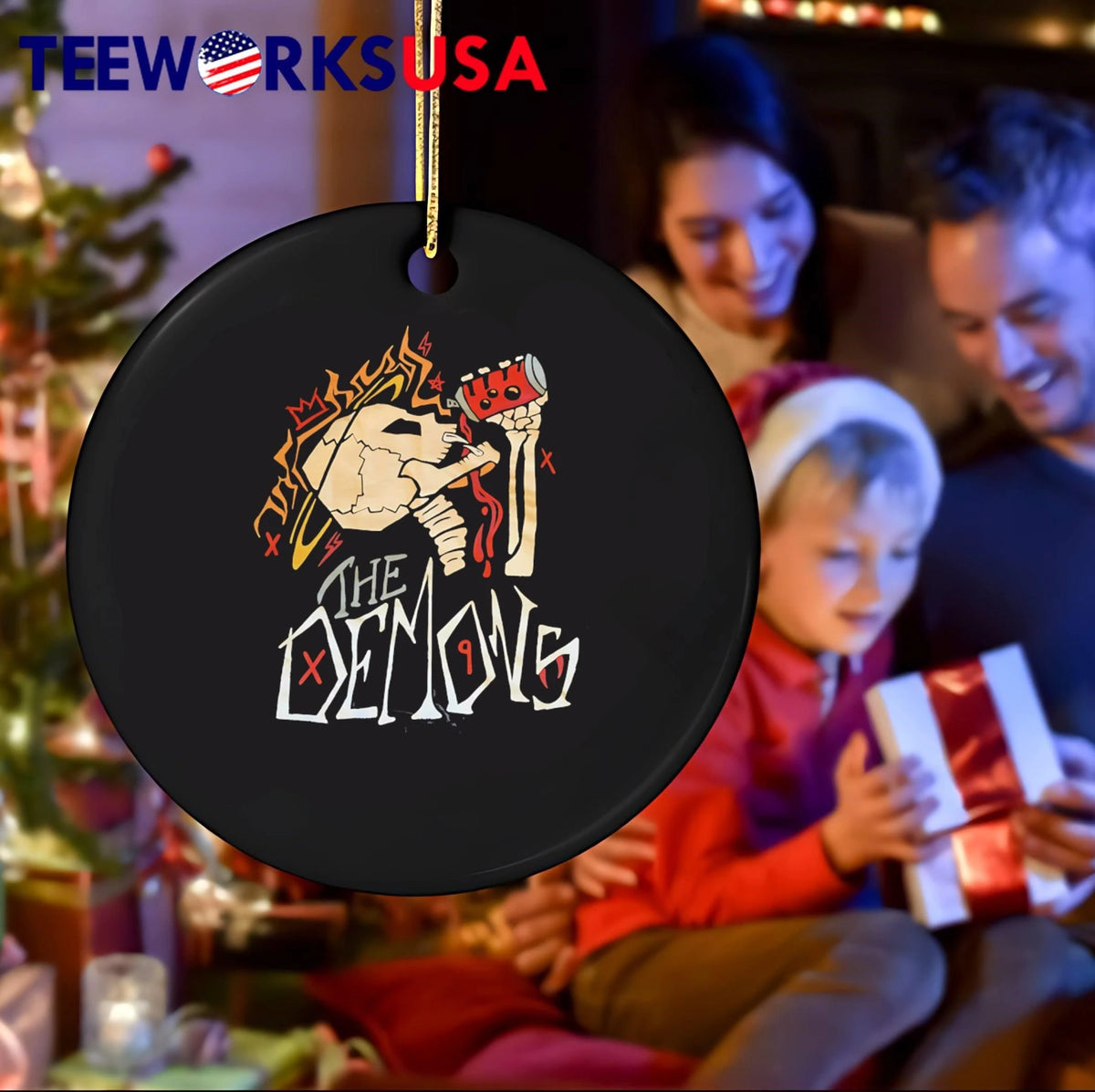 The Demons Crowned Skeleton Skull Drinking Spray Can - Adult & Kids T-Shirts, Sweatshirts & Hoodies apparel design preview 4