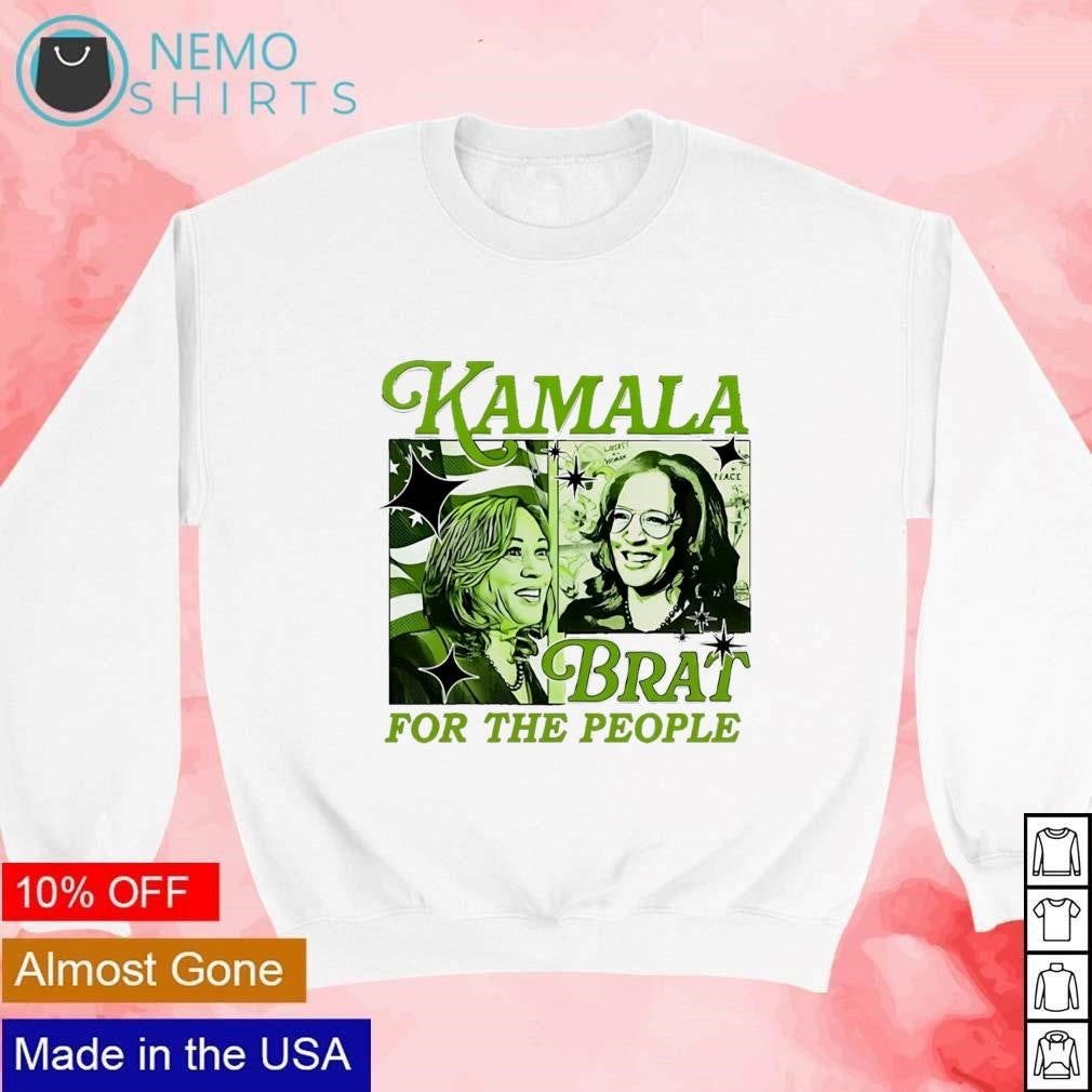 Kamala Harris Brat for the people - Adult & Kids T-Shirts, Sweatshirts & Hoodies apparel design preview 4
