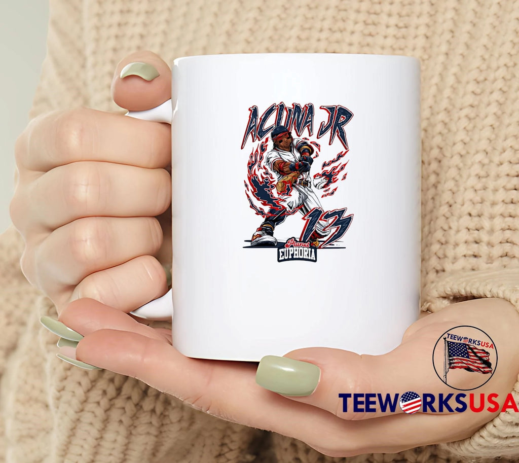 Planet Euphoria Acuna Jr 13 Atlanta Braves - Adult & Kids T-Shirts, Sweatshirts & Hoodies apparel design preview 4