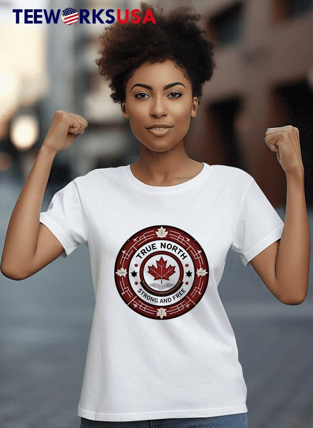 True North Strong And Free Canada - Adult & Kids T-Shirts, Sweatshirts & Hoodies apparel design preview 8