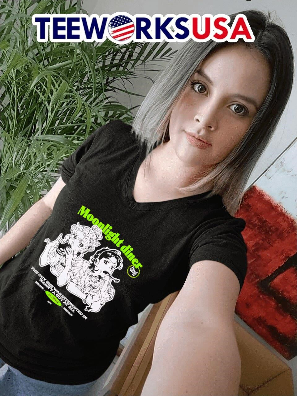 Moonlight diner the guy she was interested - Adult & Kids T-Shirts, Sweatshirts & Hoodies apparel design preview 7