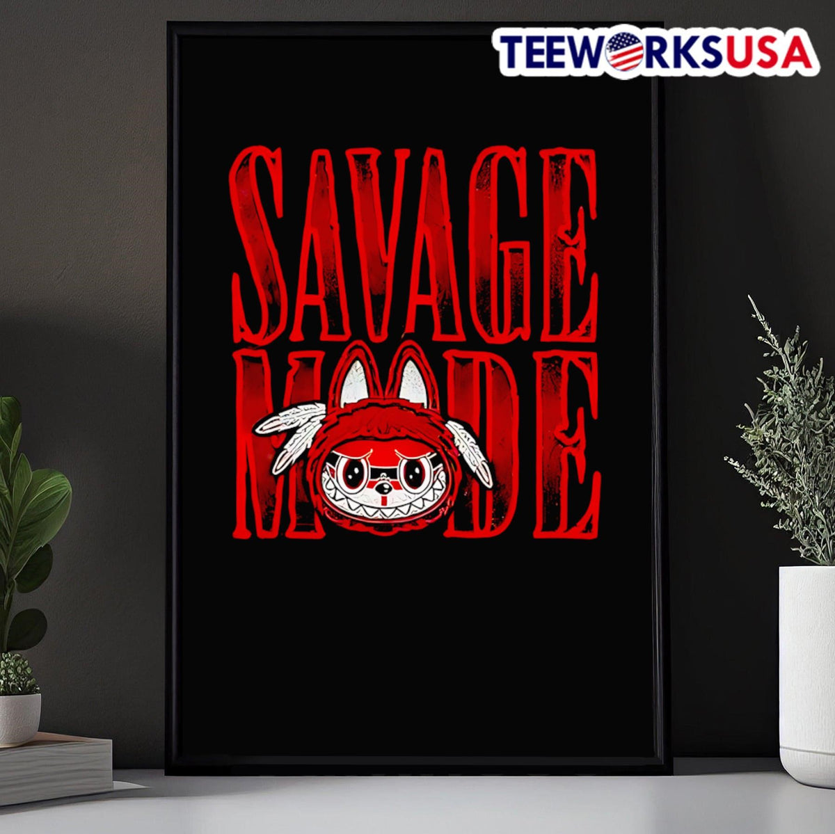 Labubu Savage Mode Horror - Adult & Kids T-Shirts, Sweatshirts & Hoodies apparel design preview 5