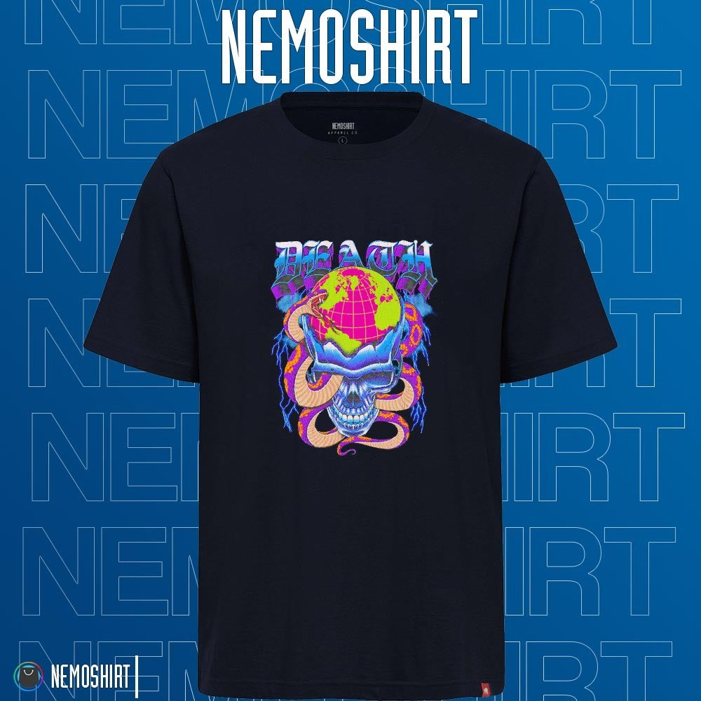 Chaos death earth skull snake - Adult & Kids T-Shirts, Sweatshirts & Hoodies apparel design preview 1