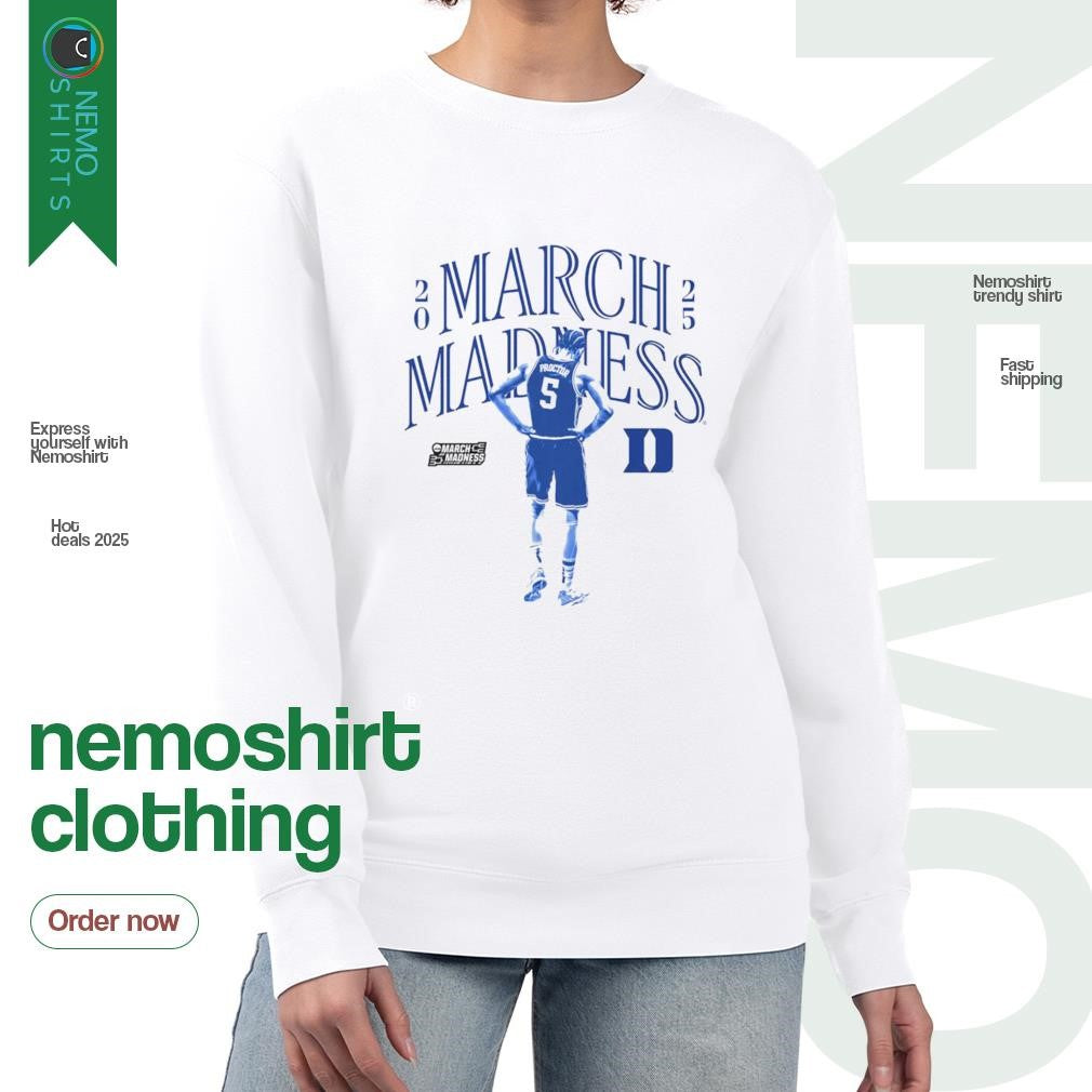 Tyrese Proctor 2025 March Madness Duke Blue Devils - Adult & Kids T-Shirts, Sweatshirts & Hoodies apparel design preview 4