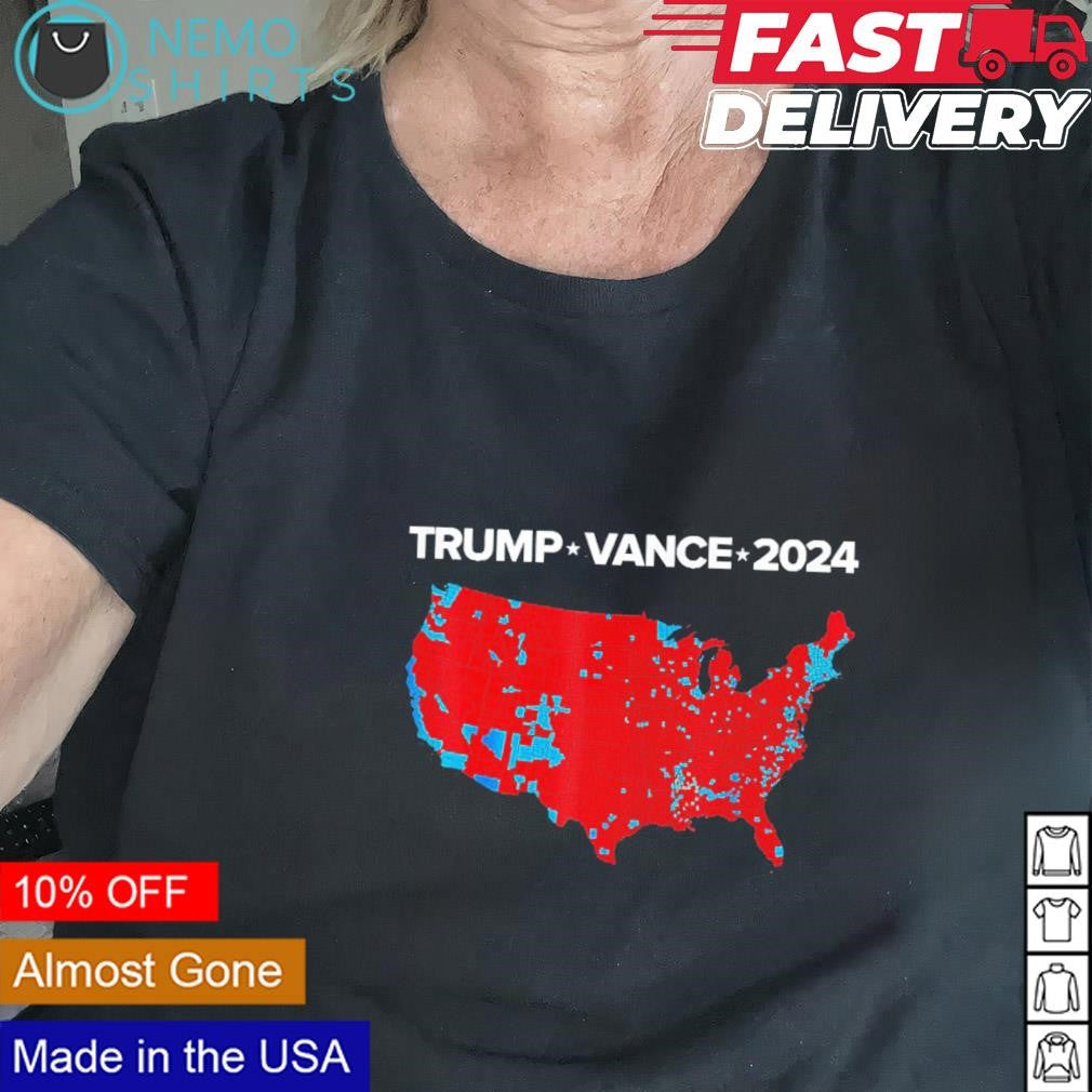 Trump Vance 2024 US electoral map - Adult & Kids T-Shirts, Sweatshirts & Hoodies apparel design preview 2