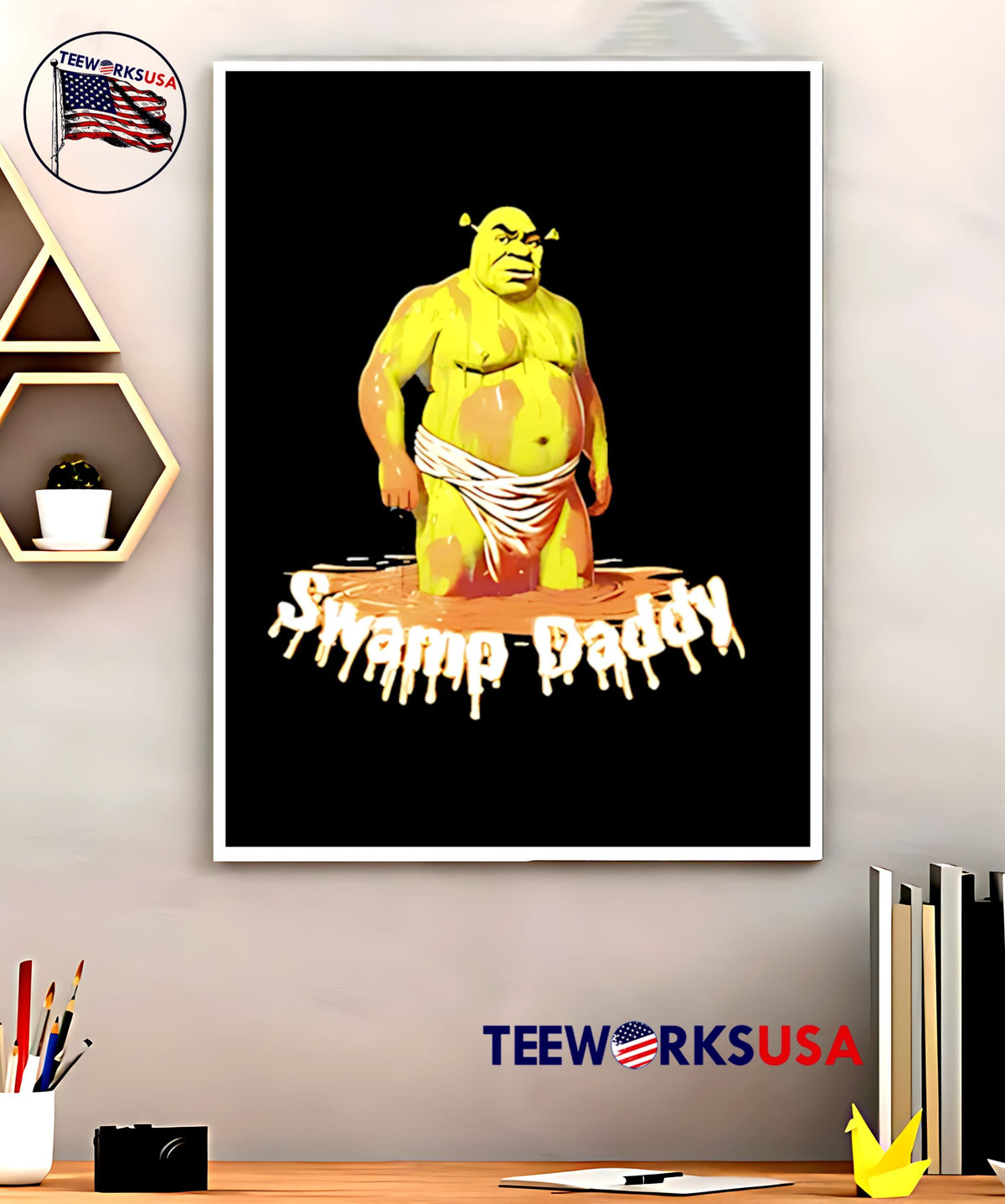 Swamp Daddy Shrek - Adult & Kids T-Shirts, Sweatshirts & Hoodies apparel design preview 5