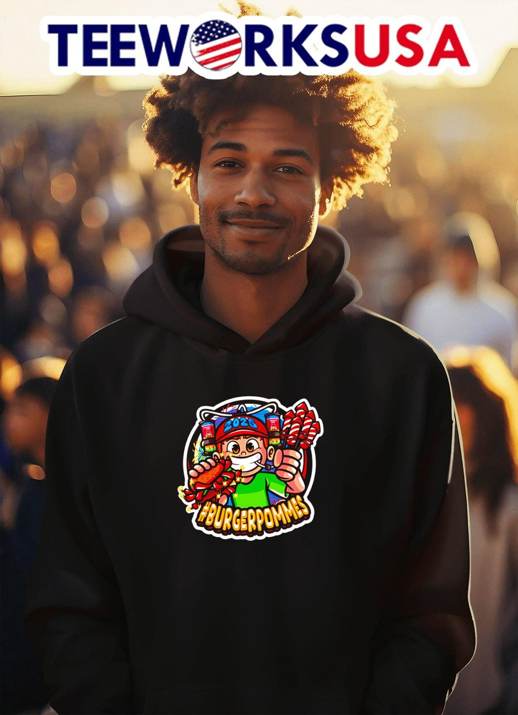 Burgerpommes 2025 - Adult & Kids T-Shirts, Sweatshirts & Hoodies apparel design preview 2