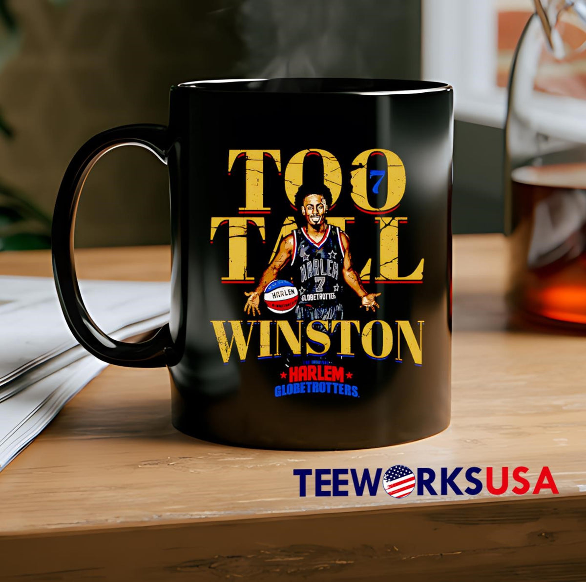 Too Tall Winston Harlem Globetrotters Nickname - Adult & Kids T-Shirts, Sweatshirts & Hoodies apparel design preview 2