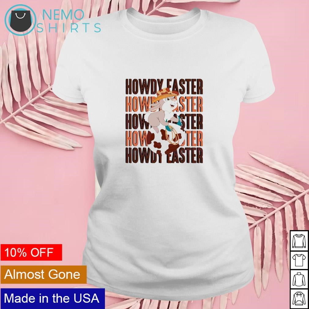 Howdy easter cowboy bunny - Adult & Kids T-Shirts, Sweatshirts & Hoodies apparel design preview 4