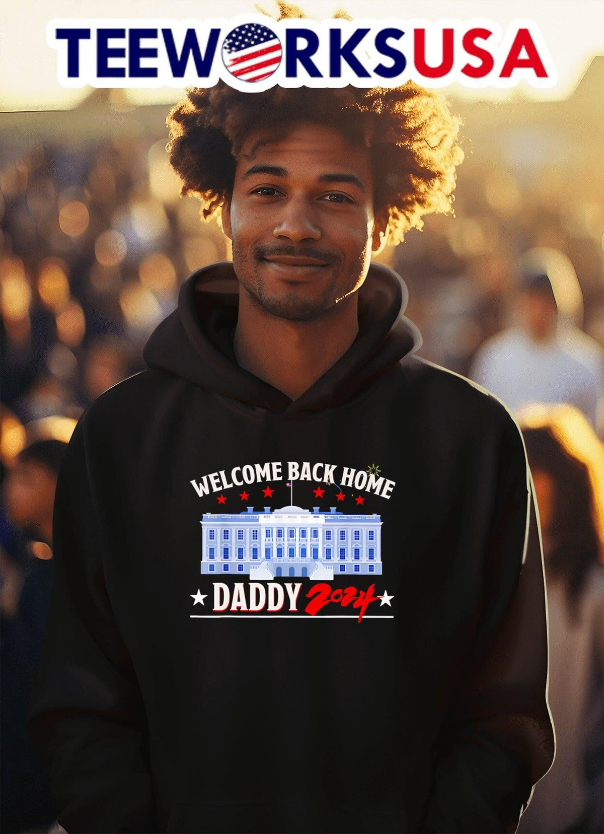 Welcome back home daddy 2024 - Adult & Kids T-Shirts, Sweatshirts & Hoodies apparel design preview 2