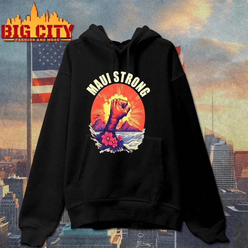 Maui Strong Graphic - Adult & Kids T-Shirts, Sweatshirts & Hoodies apparel design preview 2