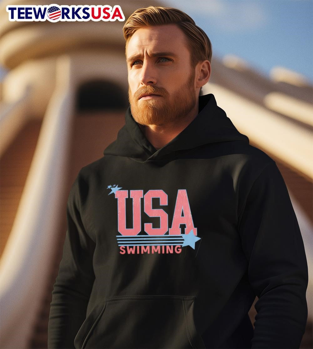 Katie Ledecky USA Swimming gold medal - Adult & Kids T-Shirts, Sweatshirts & Hoodies apparel design preview 2