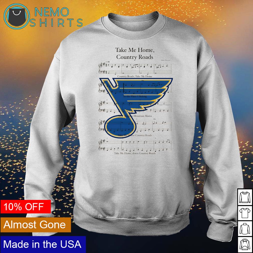 St Louis Blues Take Me Home Country Roads - Adult & Kids T-Shirts, Sweatshirts & Hoodies apparel design preview 4