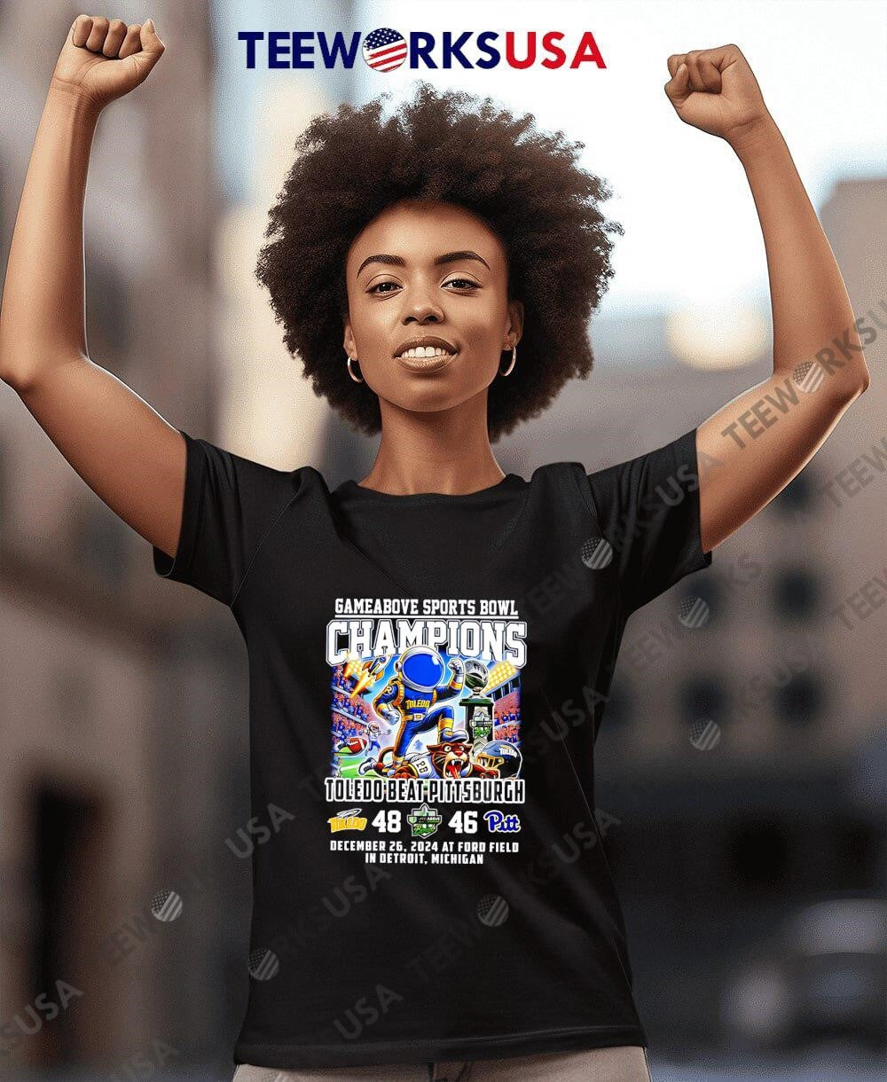 Toledo Rockets Beat Pittsburgh Gameabove Bowl - Adult & Kids T-Shirts, Sweatshirts & Hoodies apparel design preview 7