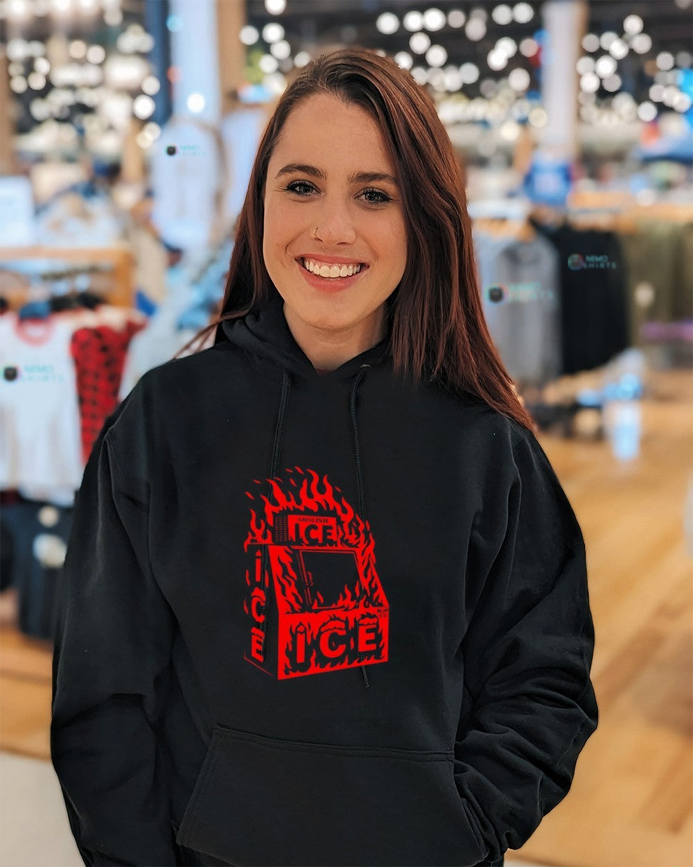 Obey Abolish ICE sweater and tank top - Adult & Kids T-Shirts, Sweatshirts & Hoodies apparel design preview 3