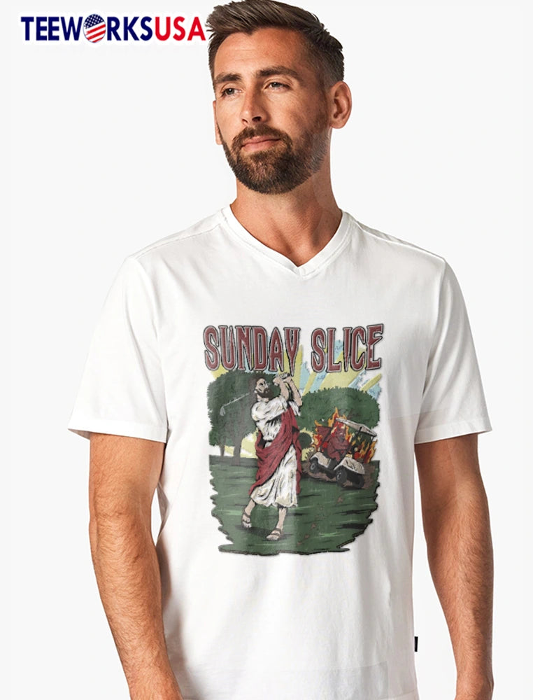 Sunday slice golf devil - Adult & Kids T-Shirts, Sweatshirts & Hoodies apparel design preview 7