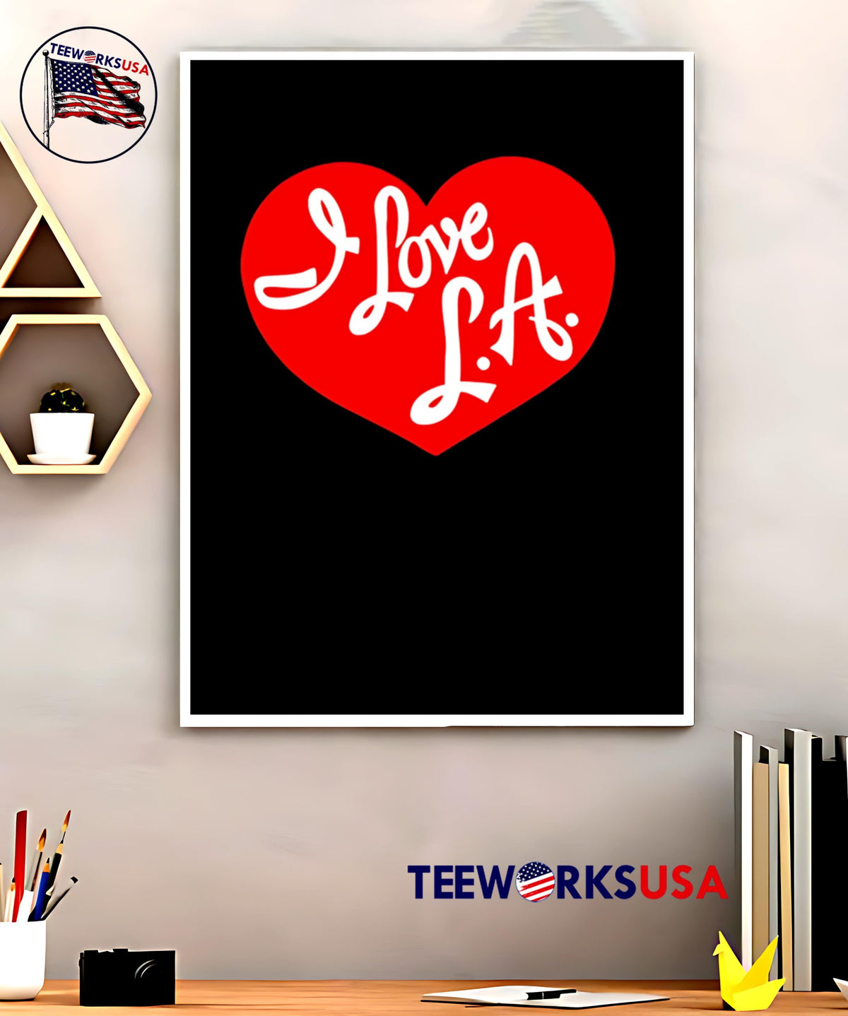 Big Bud Press Tourist I Love La - Adult & Kids T-Shirts, Sweatshirts & Hoodies apparel design preview 5