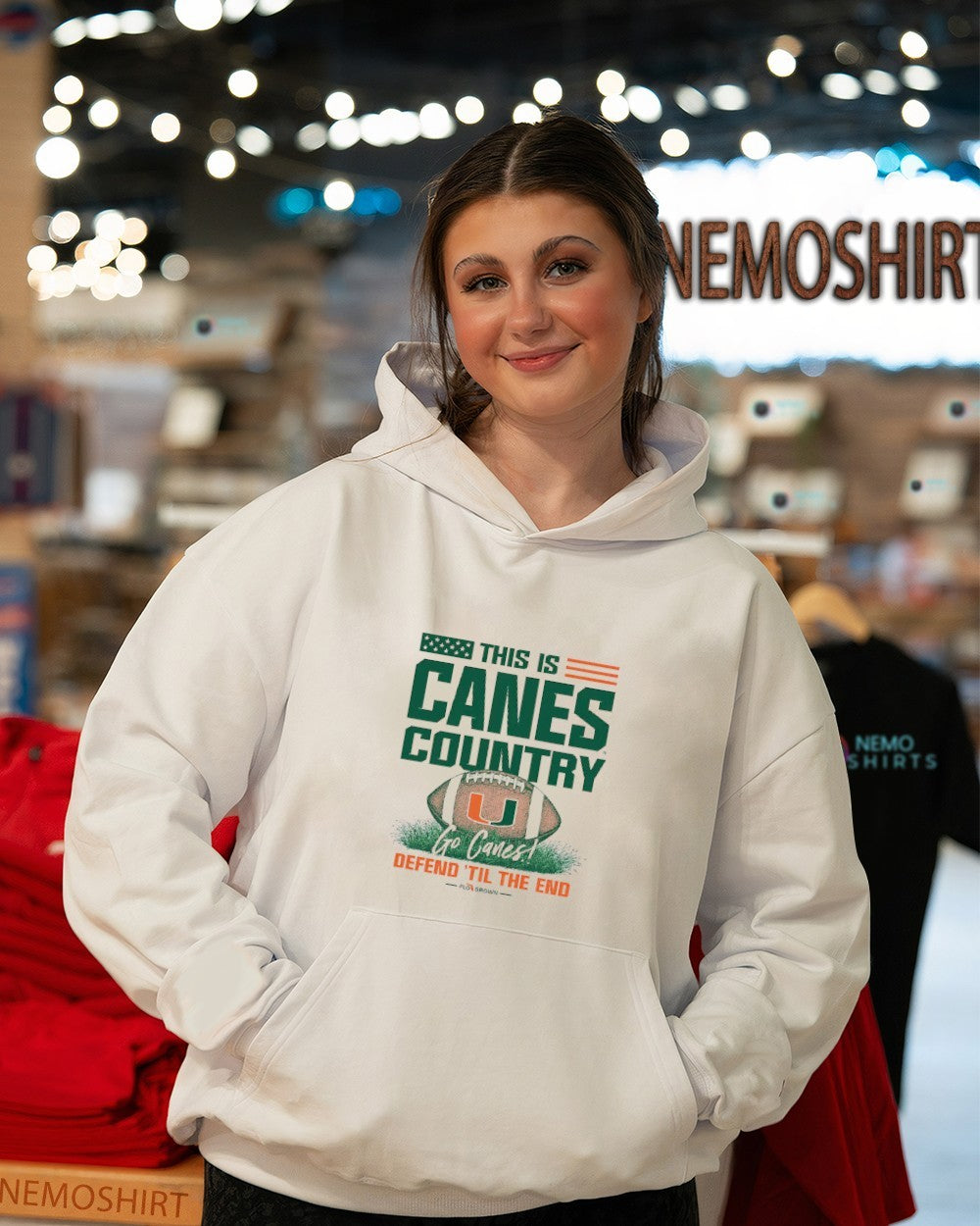 This is Canes country defend 'til the end Miami - Adult & Kids T-Shirts, Sweatshirts & Hoodies apparel design preview 5