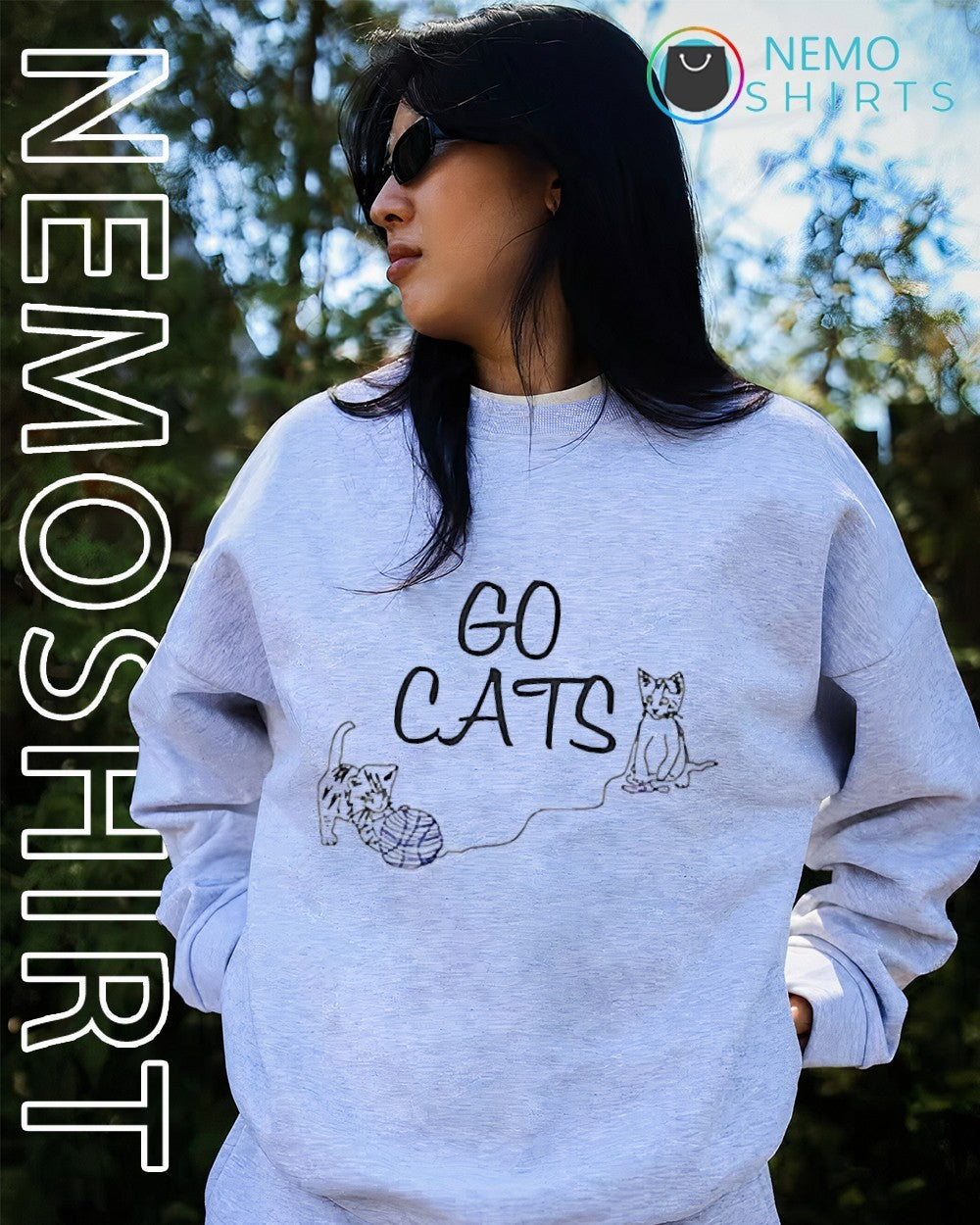Go cats Kentucky Wildcats - Adult & Kids T-Shirts, Sweatshirts & Hoodies apparel design preview 4