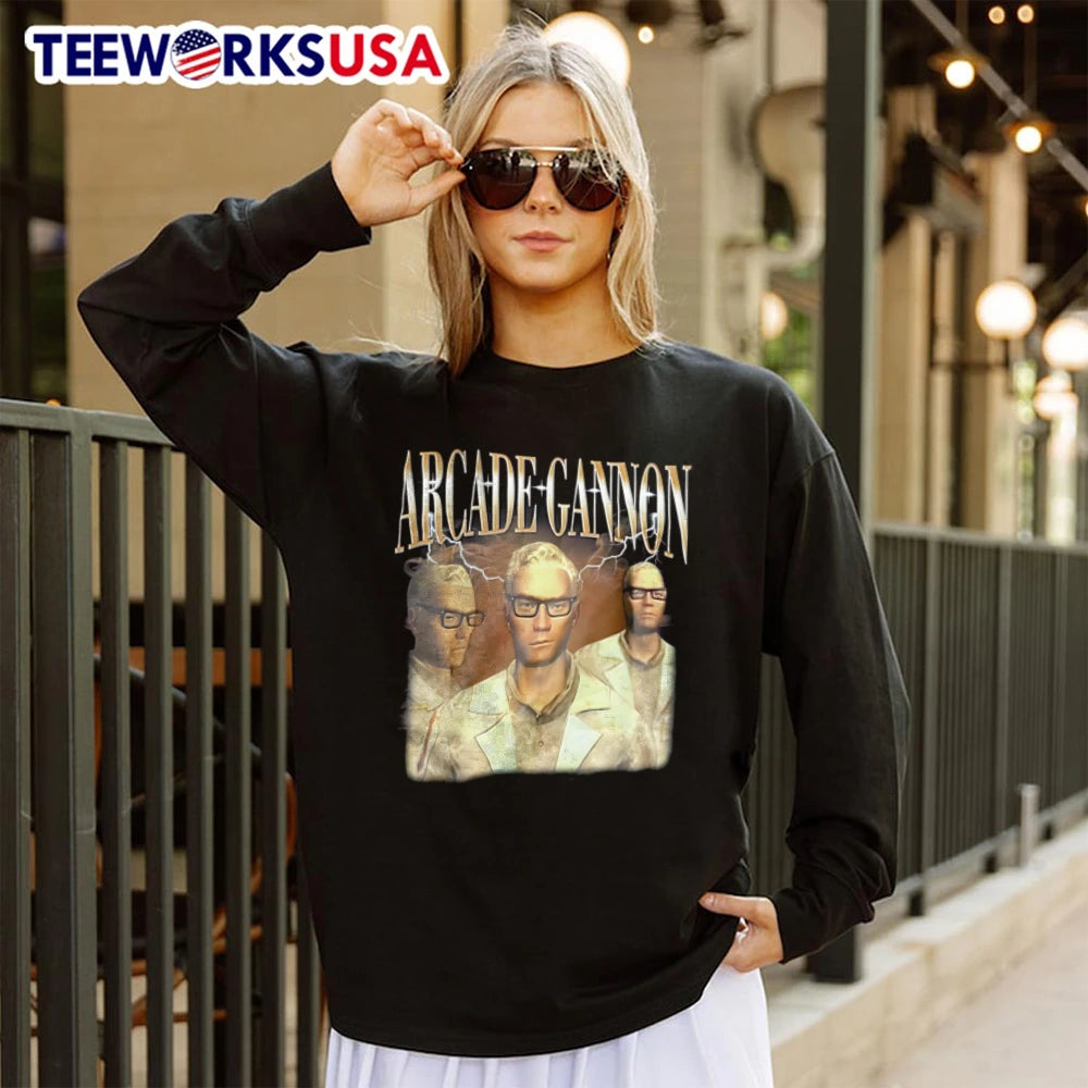 Arcade Gannon three men glasses lab coats lightning - Adult & Kids T-Shirts, Sweatshirts & Hoodies apparel design preview 4
