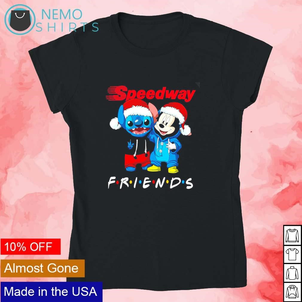 Santa Stitch and Mickey mouse Speedway friends - Adult & Kids T-Shirts, Sweatshirts & Hoodies apparel design preview 4