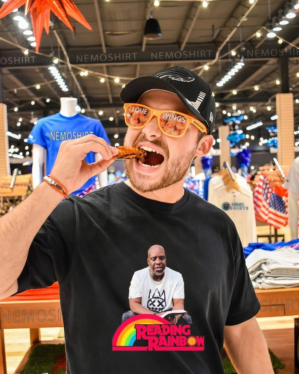 DMX Reading Rainbow Meme Hip Hop - Adult & Kids T-Shirts, Sweatshirts & Hoodies apparel design preview 1