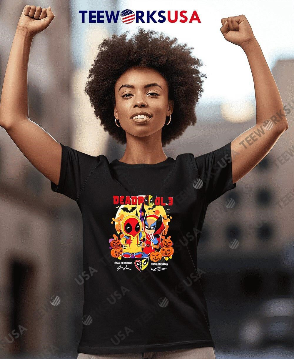 Deadpool 3 And Friends Halloween - Adult & Kids T-Shirts, Sweatshirts & Hoodies apparel design preview 4