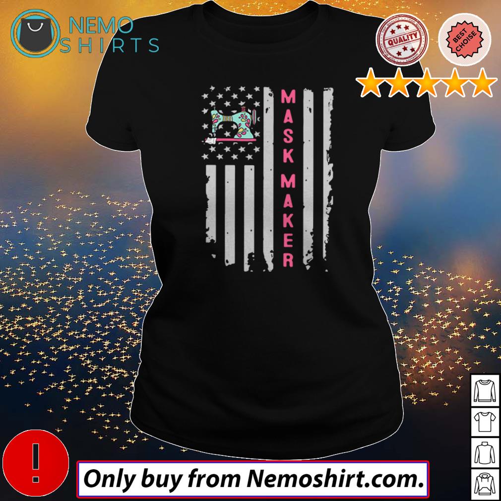 America flag Mask Maker Sewing - Adult & Kids T-Shirts, Sweatshirts & Hoodies apparel design preview 3