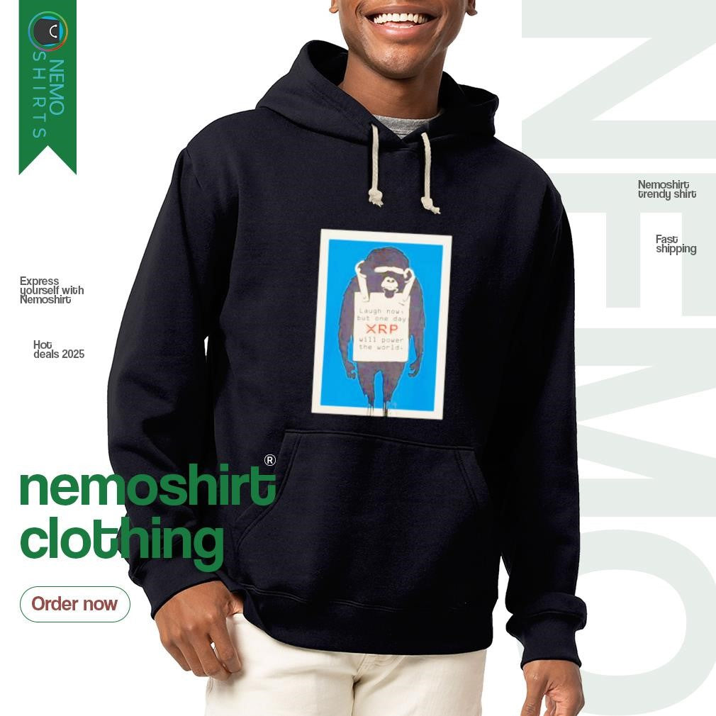 Zach Rector wearing laugh now but one day Xrp will - Adult & Kids T-Shirts, Sweatshirts & Hoodies apparel design preview 2