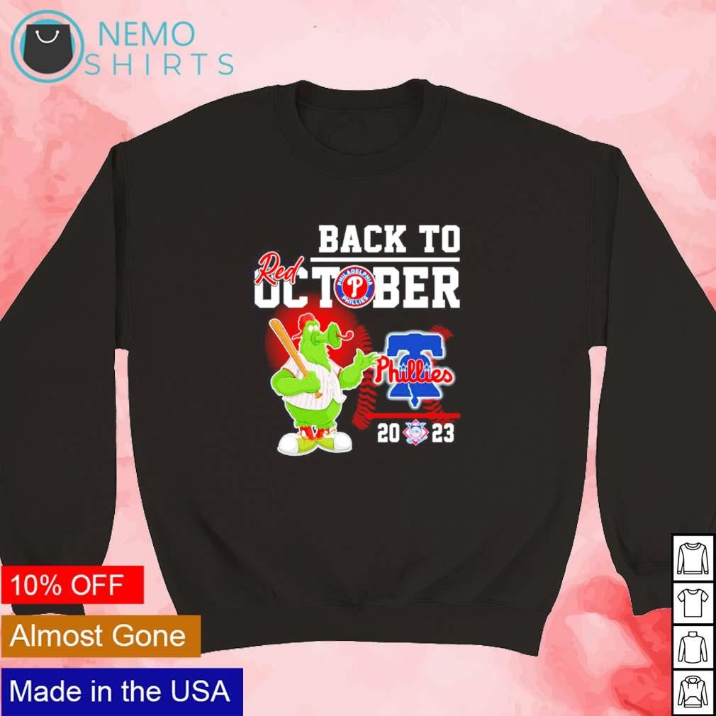 Philadelphia Phillies Phanatic back to Red October - Adult & Kids T-Shirts, Sweatshirts & Hoodies apparel design preview 3