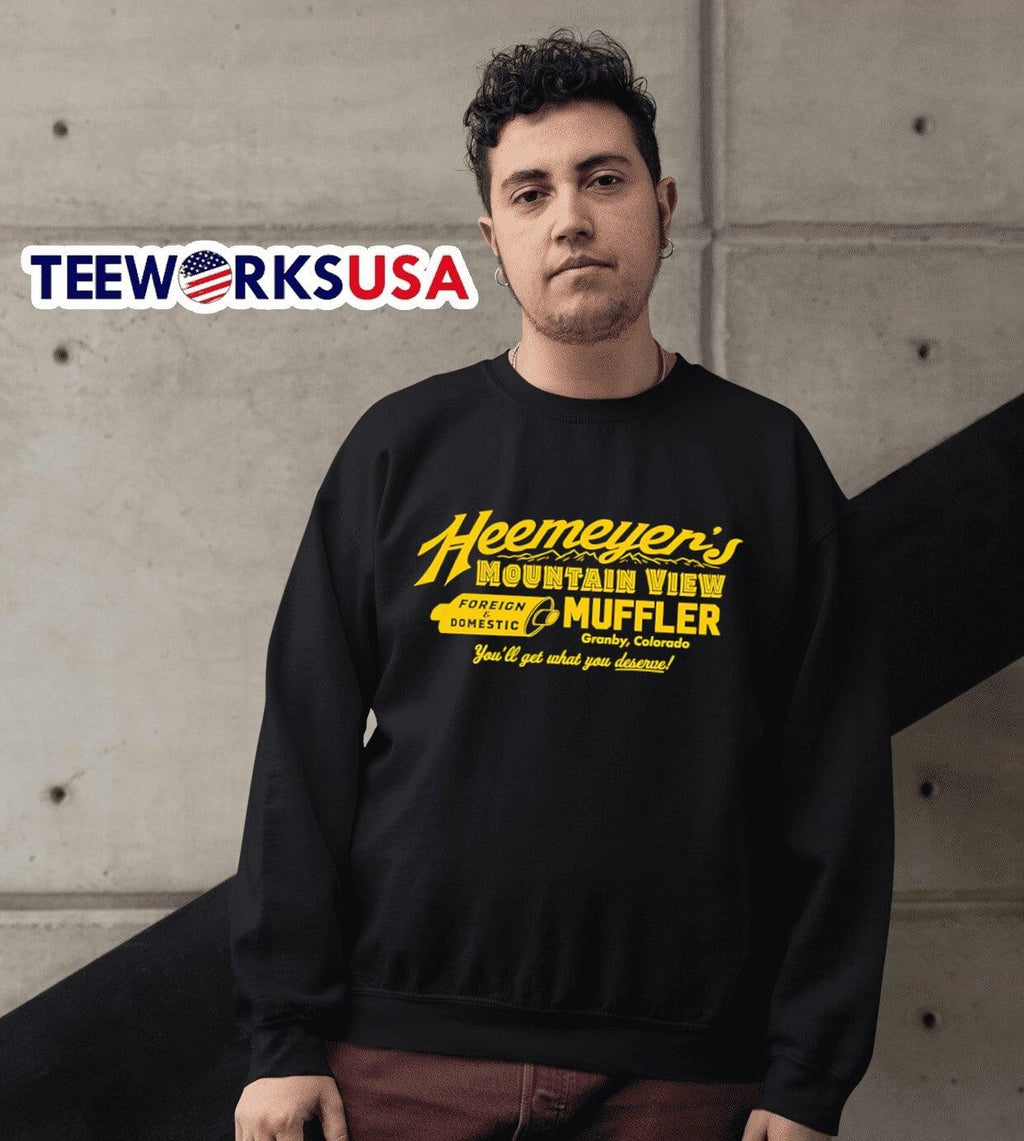 Premium Heemeyer's Mountain View Muffler - Adult & Kids T-Shirts, Sweatshirts & Hoodies apparel design preview 3