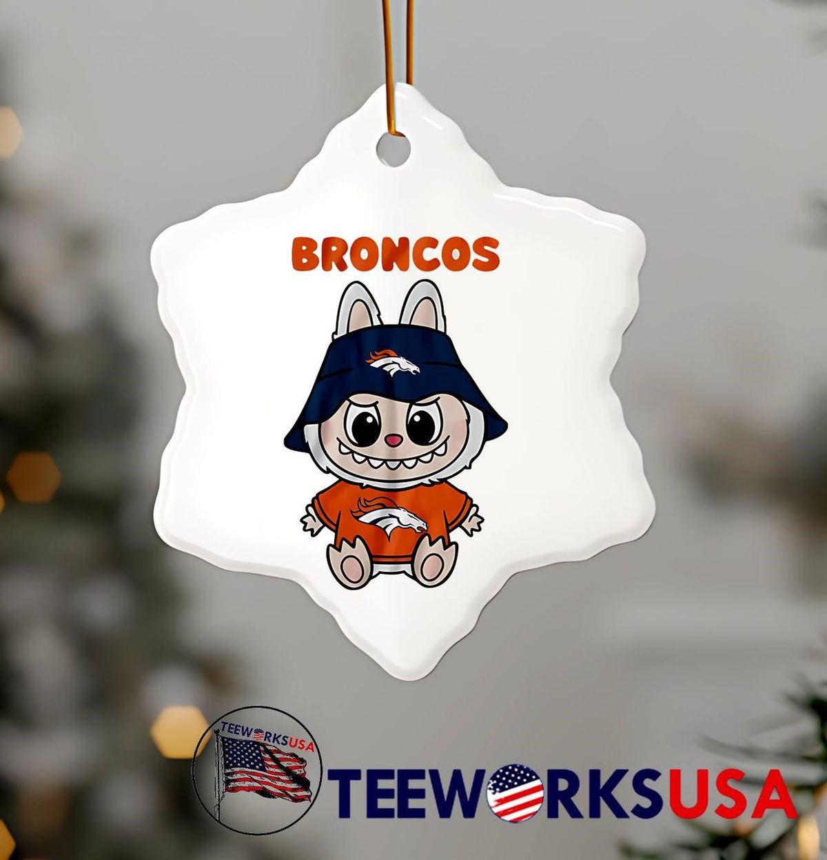 Labubu Denver Broncos football cute - Adult & Kids T-Shirts, Sweatshirts & Hoodies apparel design preview 7