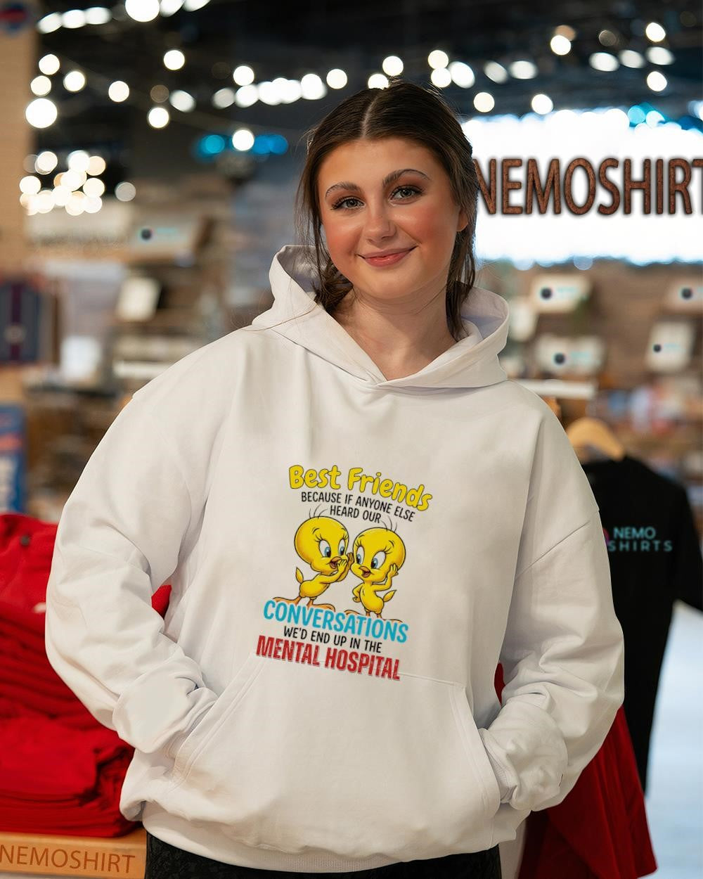 Tweety Bird Best Friends If Anyone Else Heard Our - Adult & Kids T-Shirts, Sweatshirts & Hoodies apparel design preview 3
