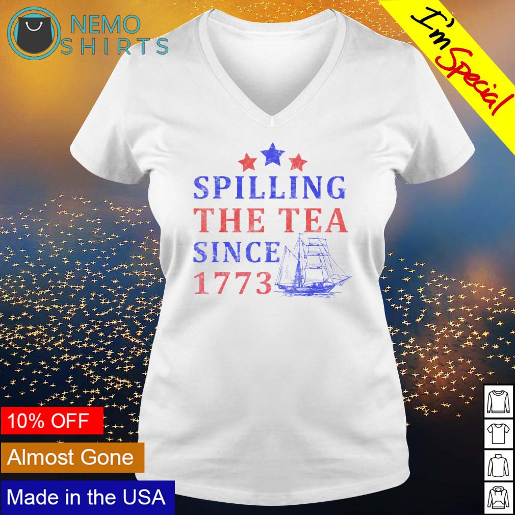 4th of July spilling the tea since 1773 - Adult & Kids T-Shirts, Sweatshirts & Hoodies apparel design preview 5
