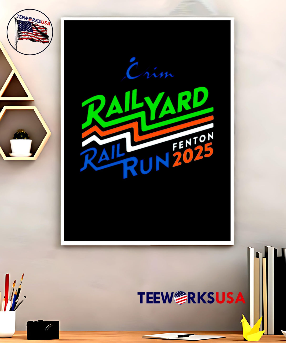 Crim Rail Yard Run Fenton 2025 - Adult & Kids T-Shirts, Sweatshirts & Hoodies apparel design preview 5