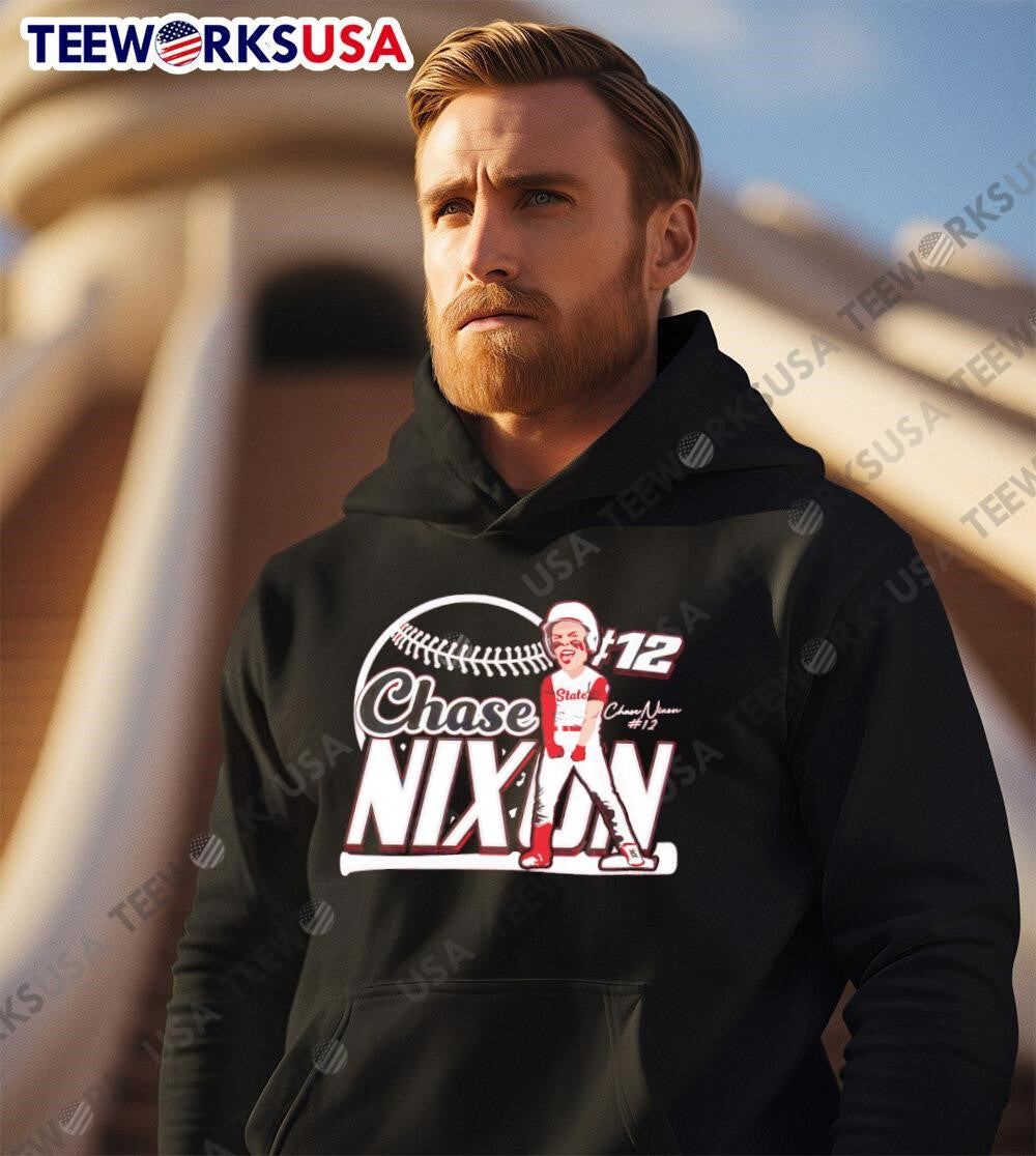 Chase Nixon NC State Athletics - Adult & Kids T-Shirts, Sweatshirts & Hoodies apparel design preview 2