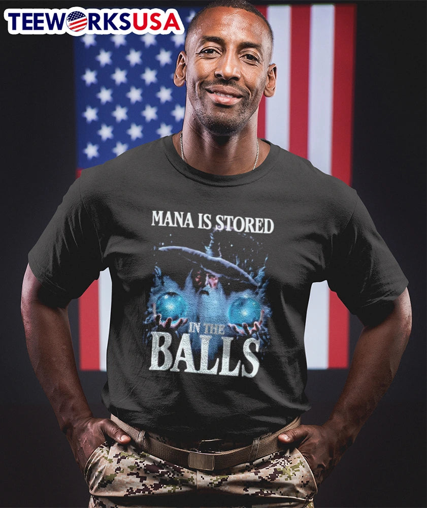 Mana Stored in Balls - Adult & Kids T-Shirts, Sweatshirts & Hoodies apparel design preview 1