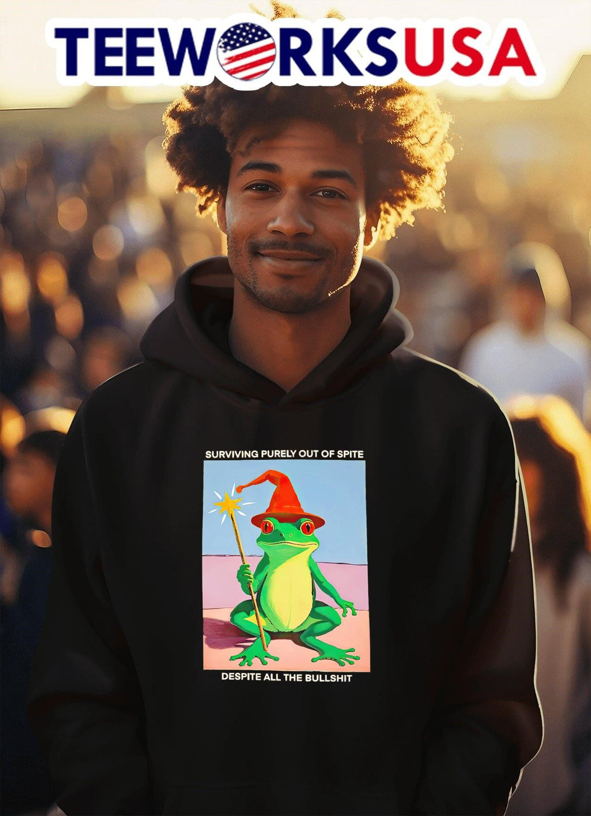 Surviving purely out of spite despite all the - Adult & Kids T-Shirts, Sweatshirts & Hoodies apparel design preview 2