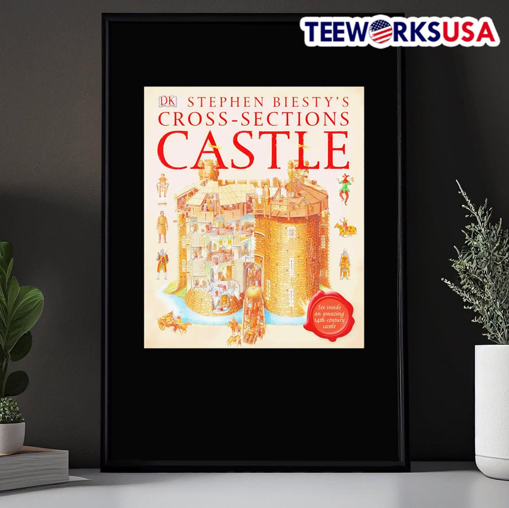 Stephen Biesty's Cross-Sections Castle - Adult & Kids T-Shirts, Sweatshirts & Hoodies apparel design preview 5