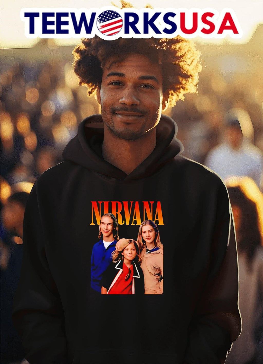 Nirvana Smells Like Hanson Bros - Adult & Kids T-Shirts, Sweatshirts & Hoodies apparel design preview 2
