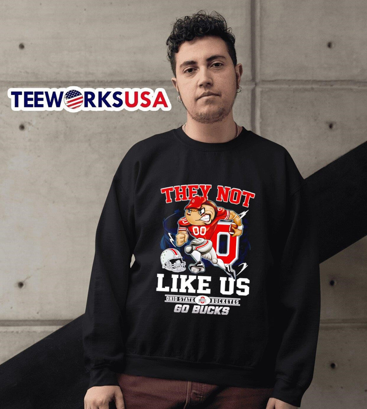 They not like us Ohio State Buckeyes - Adult & Kids T-Shirts, Sweatshirts & Hoodies apparel design preview 3