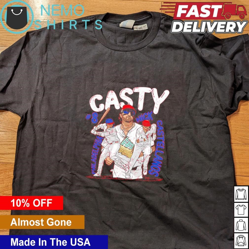 Casty Nick Castellanos Philadelphia Phillies baseball - Adult & Kids T-Shirts, Sweatshirts & Hoodies apparel design preview 4
